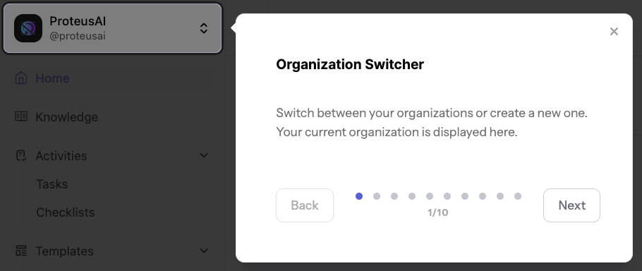 OnBuddy Dashboard in Dark Mode