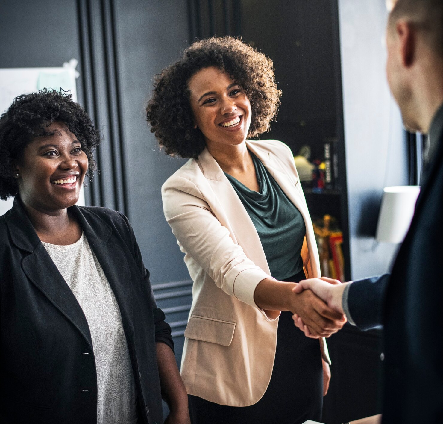 An OnBuddy launch partner meeting a customer